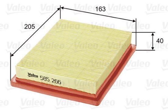 Obrázok Vzduchový filter VALEO  585266