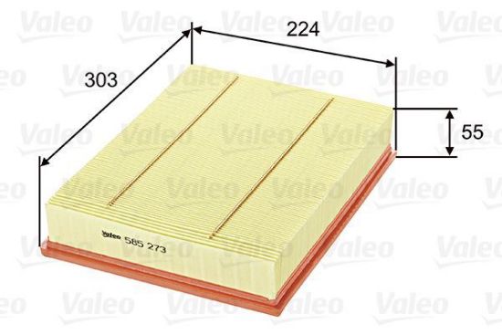Obrázok Vzduchový filter VALEO  585273