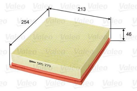 Obrázok Vzduchový filter VALEO  585279