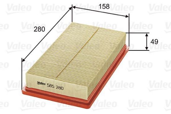 Obrázok Vzduchový filter VALEO  585280