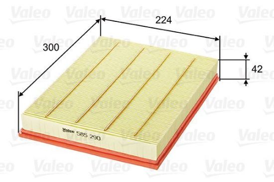 Obrázok Vzduchový filter VALEO  585290