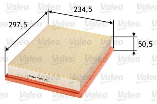 Obrázok Vzduchový filter VALEO  585291