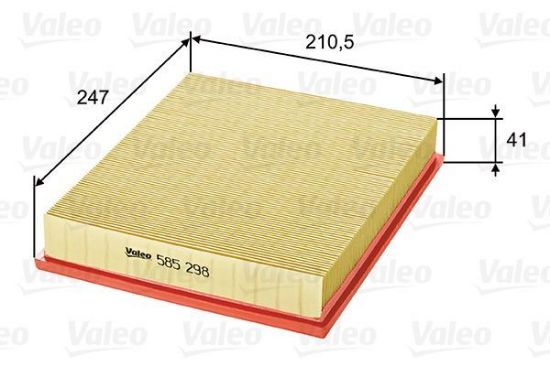 Obrázok Vzduchový filter VALEO  585298