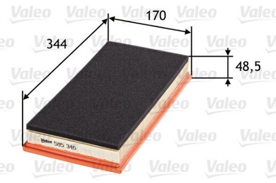 Obrázok Vzduchový filter VALEO  585346