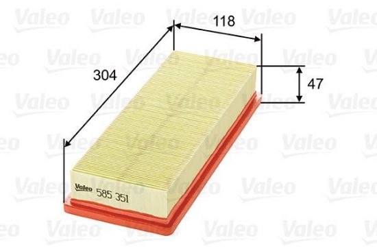 Obrázok Vzduchový filter VALEO  585351
