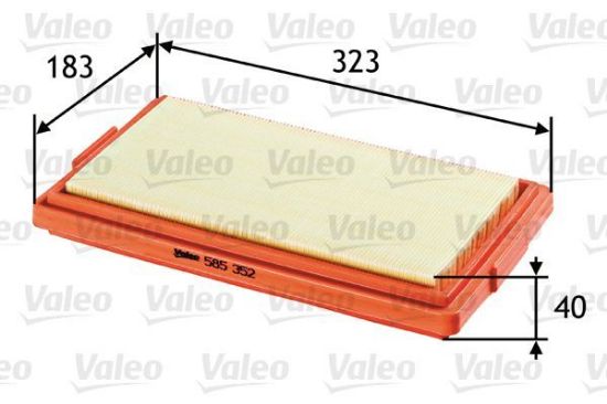 Obrázok Vzduchový filter VALEO  585352