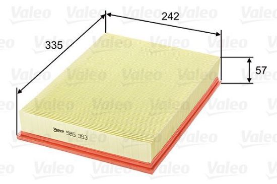 Obrázok Vzduchový filter VALEO  585353