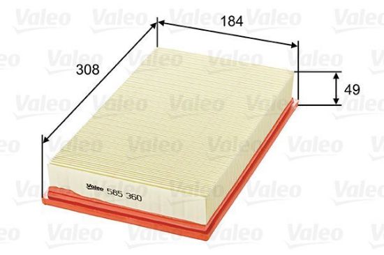 Obrázok Vzduchový filter VALEO  585360