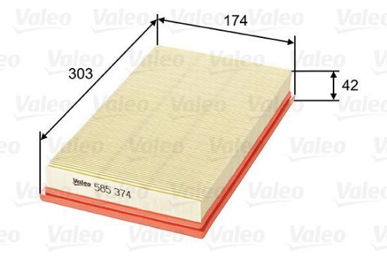 Obrázok Vzduchový filter VALEO  585374