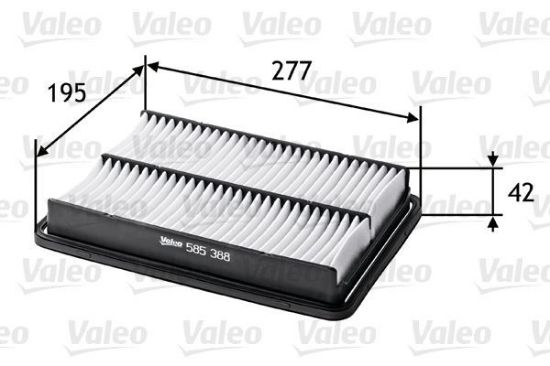 Obrázok Vzduchový filter VALEO  585388