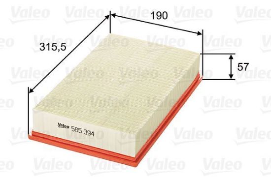 Obrázok Vzduchový filter VALEO  585394