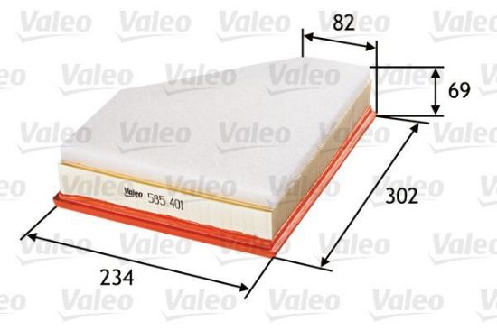 Obrázok Vzduchový filter VALEO  585401