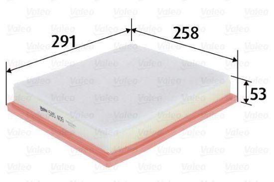 Obrázok Vzduchový filter VALEO  585409