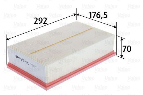 Obrázok Vzduchový filter VALEO  585420