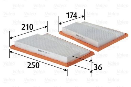 Obrázok Vzduchový filter VALEO  585430