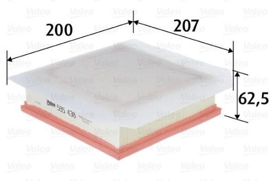 Obrázok Vzduchový filter VALEO  585438