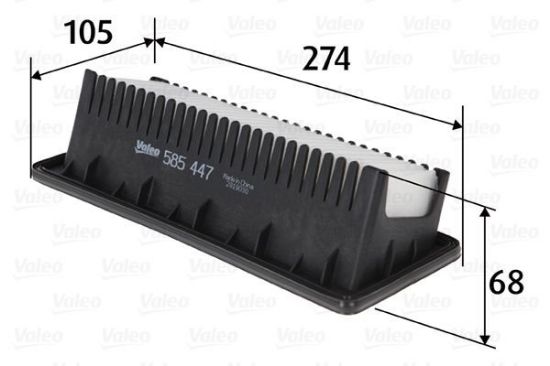 Obrázok Vzduchový filter VALEO  585447