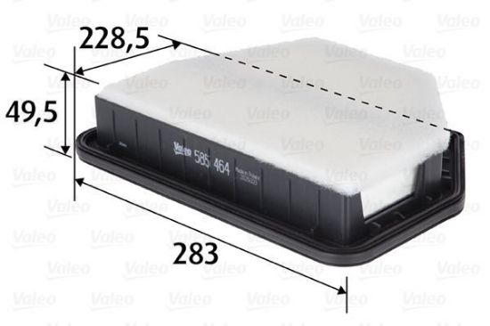 Obrázok Vzduchový filter VALEO  585464