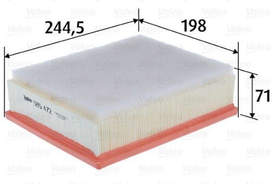 Obrázok Vzduchový filter VALEO  585472