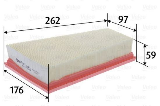 Obrázok Vzduchový filter VALEO  585480