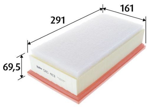 Obrázok Vzduchový filter VALEO  585483