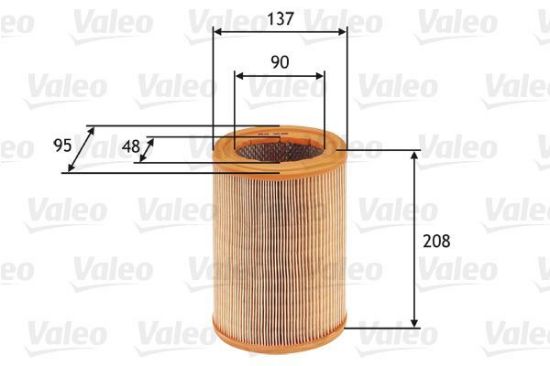 Obrázok Vzduchový filter VALEO  585608