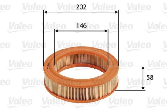 Obrázok Vzduchový filter VALEO  585644