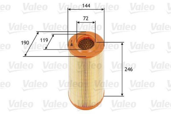 Obrázok Vzduchový filter VALEO  585669