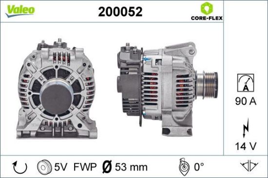 Obrázok Alternátor VALEO  CORE-FLEX 200052