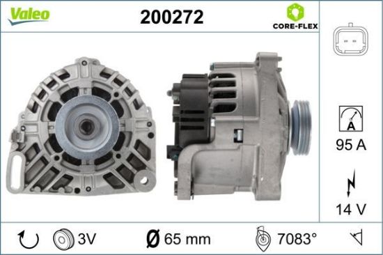 Obrázok Alternátor VALEO  CORE-FLEX 200272