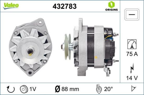 Obrázok Alternátor VALEO  ORIGINS NEW 432783