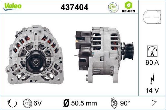 Obrázok Alternátor VALEO  RE-GEN REMANUFACTURED 437404