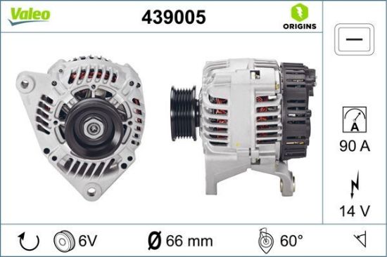 Obrázok Alternátor VALEO  ORIGINS NEW 439005