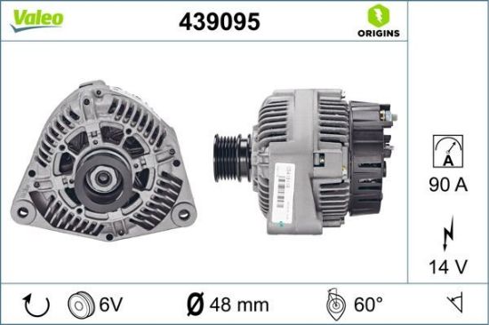 Obrázok Alternátor VALEO  ORIGINS NEW 439095