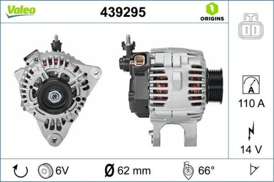 Obrázok Alternátor VALEO  ORIGINS NEW 439295