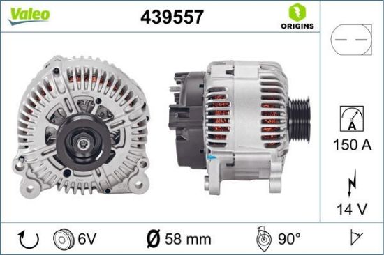 Obrázok Alternátor VALEO  ORIGINS NEW 439557