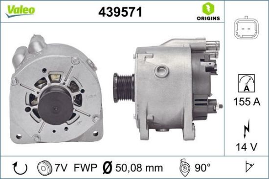 Obrázok Alternátor VALEO  ORIGINS NEW 439571
