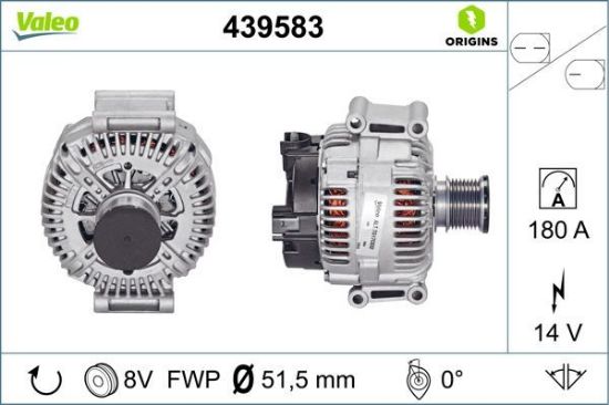 Obrázok Alternátor VALEO  ORIGINS NEW 439583