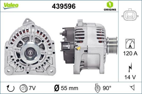 Obrázok Alternátor VALEO  ORIGINS NEW 439596