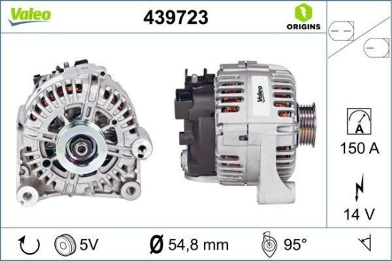 Obrázok Alternátor VALEO  ORIGINS NEW 439723