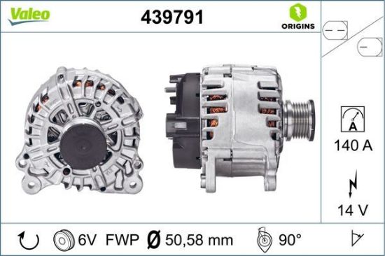 Obrázok Alternátor VALEO  ORIGINS NEW 439791