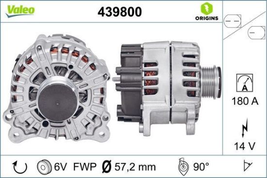 Obrázok Alternátor VALEO  ORIGINS NEW 439800