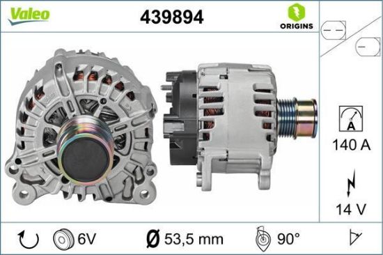Obrázok Alternátor VALEO  ORIGINS NEW 439894
