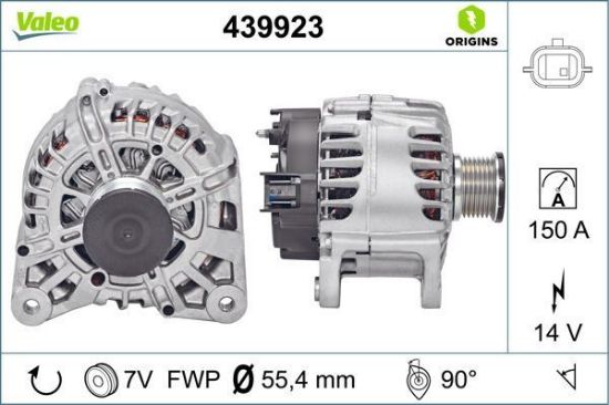 Obrázok Alternátor VALEO  ORIGINS NEW 439923