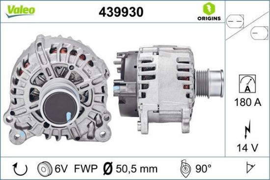 Obrázok Alternátor VALEO  ORIGINS NEW 439930