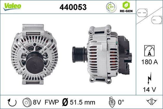 Obrázok Alternátor VALEO  RE-GEN REMANUFACTURED 440053