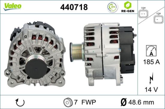 Obrázok Alternátor VALEO  RE-GEN REMANUFACTURED 440718