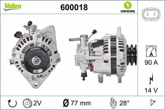 Obrázok Alternátor VALEO  ORIGINS NEW 600018