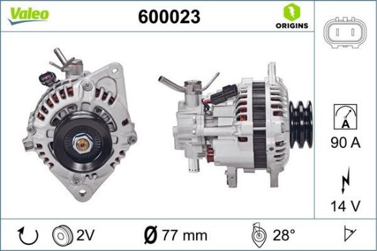 Obrázok Alternátor VALEO  ORIGINS NEW 600023