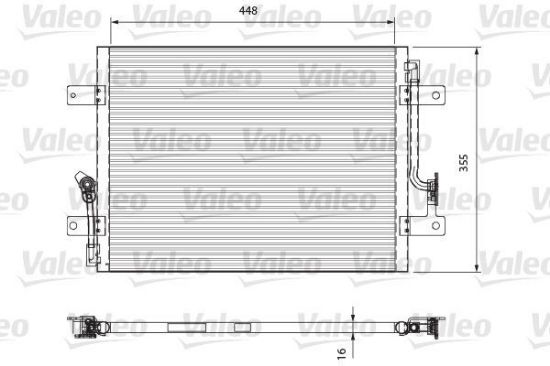 Obrázok Kondenzátor klimatizácie VALEO  818066